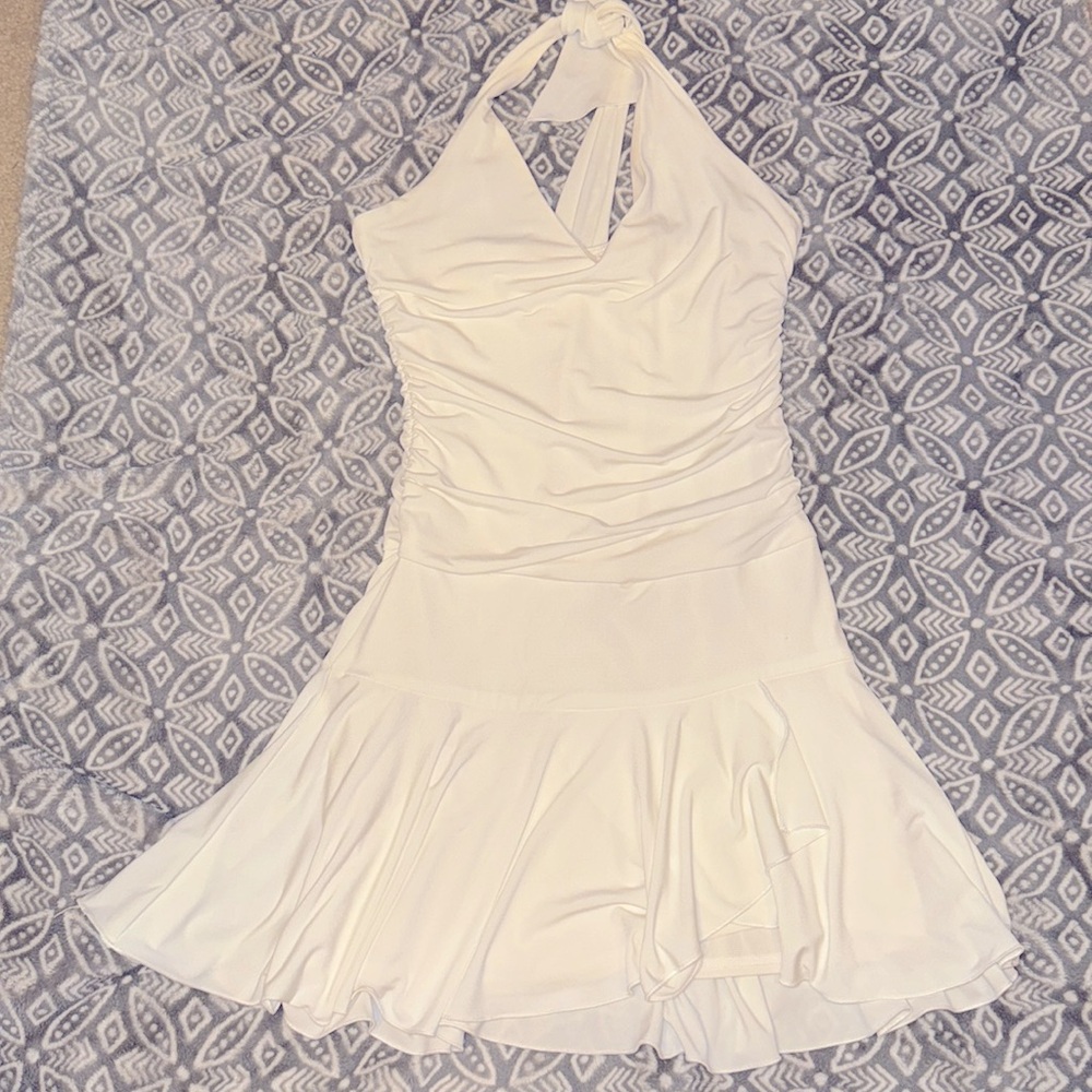 Y2K vintage Speechless halter dress cream colored